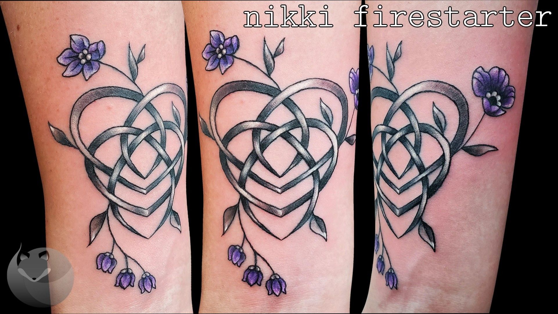 Celtic Motherhood Knot Tattoo with Shamrock Knot Design  LuckyFish Inc  and Tattoo Santa Barbara