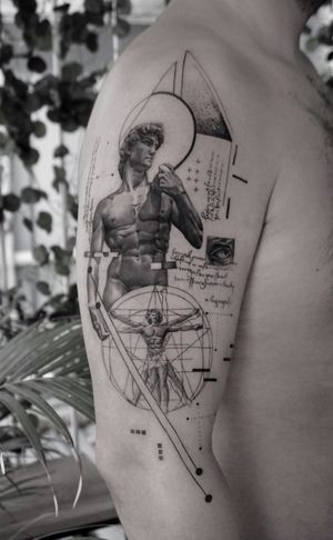 David••Sponsored by@eztattooing @panormostattoo @tattoobull.lab#vselect #vselectcartridges #tattoo #art #history #lion #statue #composition #bodyart #davinci #esquisse #blackandgreytattoo #black #ink #inkstinctsubmission ##blackwork #tatts #inkedmag #tattooist #artist #sametyamantattoos #tattoodo #design #tattoodesigner