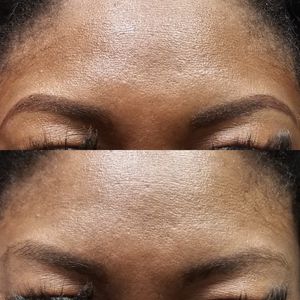 Natural 1st session powder brow.