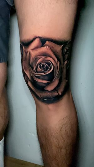 Custom Rose Knee Banger done here @prolific.dtla , Homie took it like a champ 💪🏽 thanks for being patient! Tattoos are one of the most significant parts of life since the beginning of time. It will teach you so much about life and yourself while connecting us to our ancestors! . . . #Uzi #Uzis_Tattoos #RafaelCamarena #BlackandGrey #TattooArtist #ChicanoTattoo #KneeTattoo #ChicanoCulture #PainIsPleasure #Tattoo #CrazyTattoos #RealisticTattoo #FoosGoneWild #RoseTattoo #LosAngelesArt #CaliforniaDreaming #FineLineArt #bnginksociety #Blackandgreytattoo #DowntownLosAngeles #Hollywood #LosAngelesTattooartist #Santamonica #Venice #TattooTherapy #Uzilla #Tattooloverscare