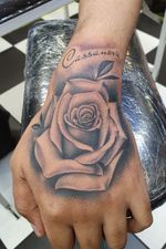 Hand black and grey rose classic