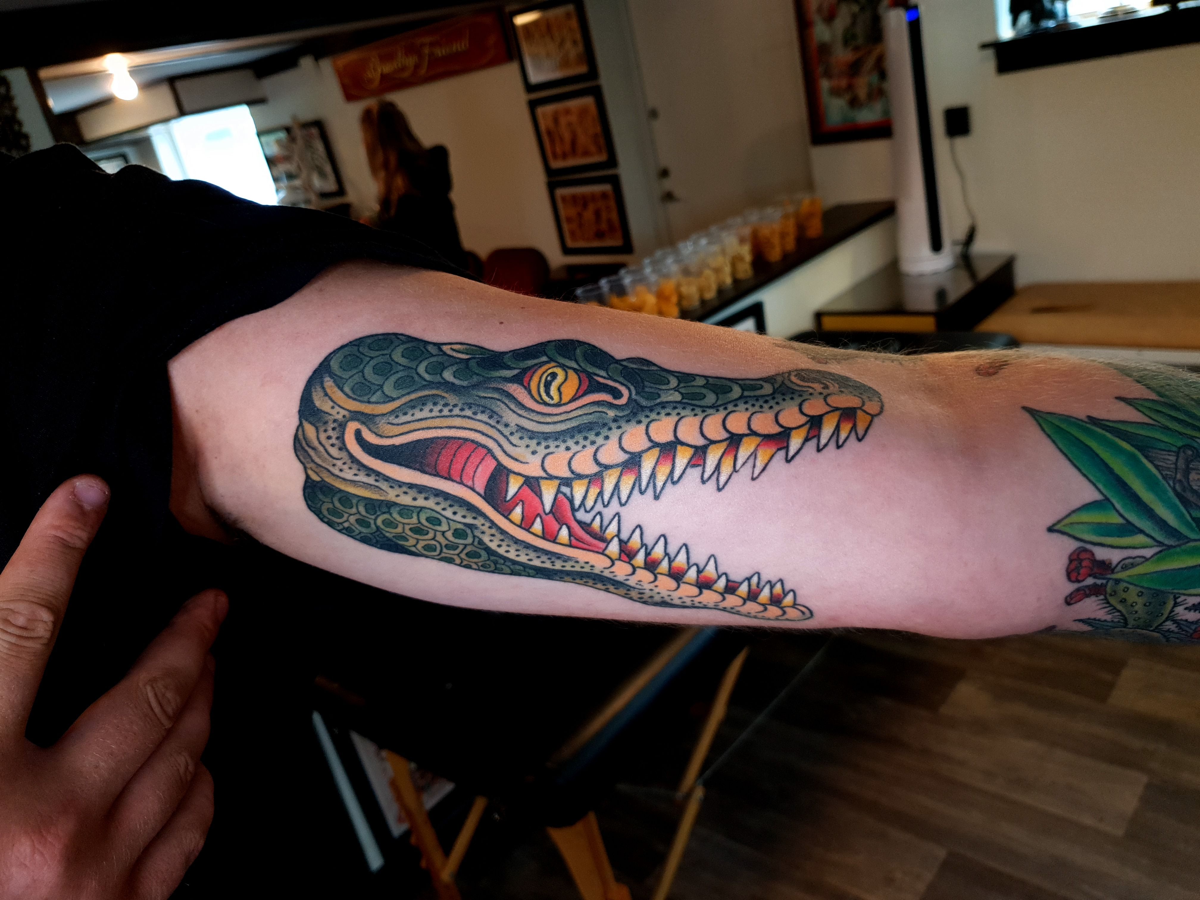 Details more than 79 traditional alligator head tattoo best  incdgdbentre