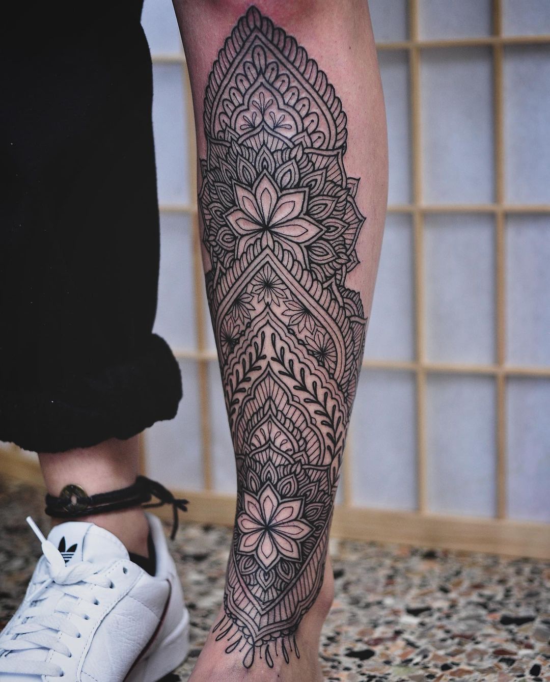 Large black and grey Mandala tattoo on girls back | Mandala tattoo design, Mandala  tattoo, Back tattoo