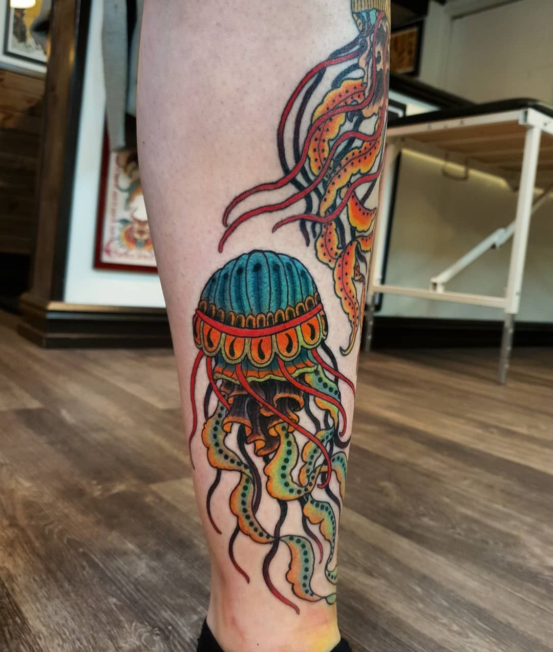 American Traditional jelly fish tattoo design in 2023  Traditional tattoo  drawings Traditional tattoo art Traditional tattoo design