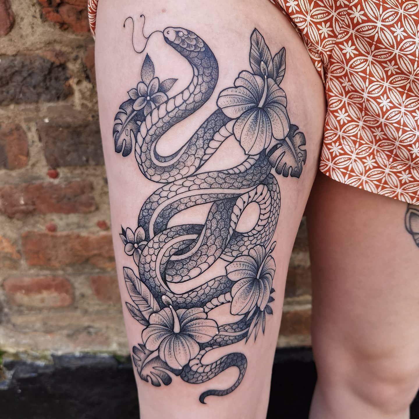 See this Instagram photo by valerakottattoo  2353 likes  Snake tattoo  design Torso tattoos Snake tattoo