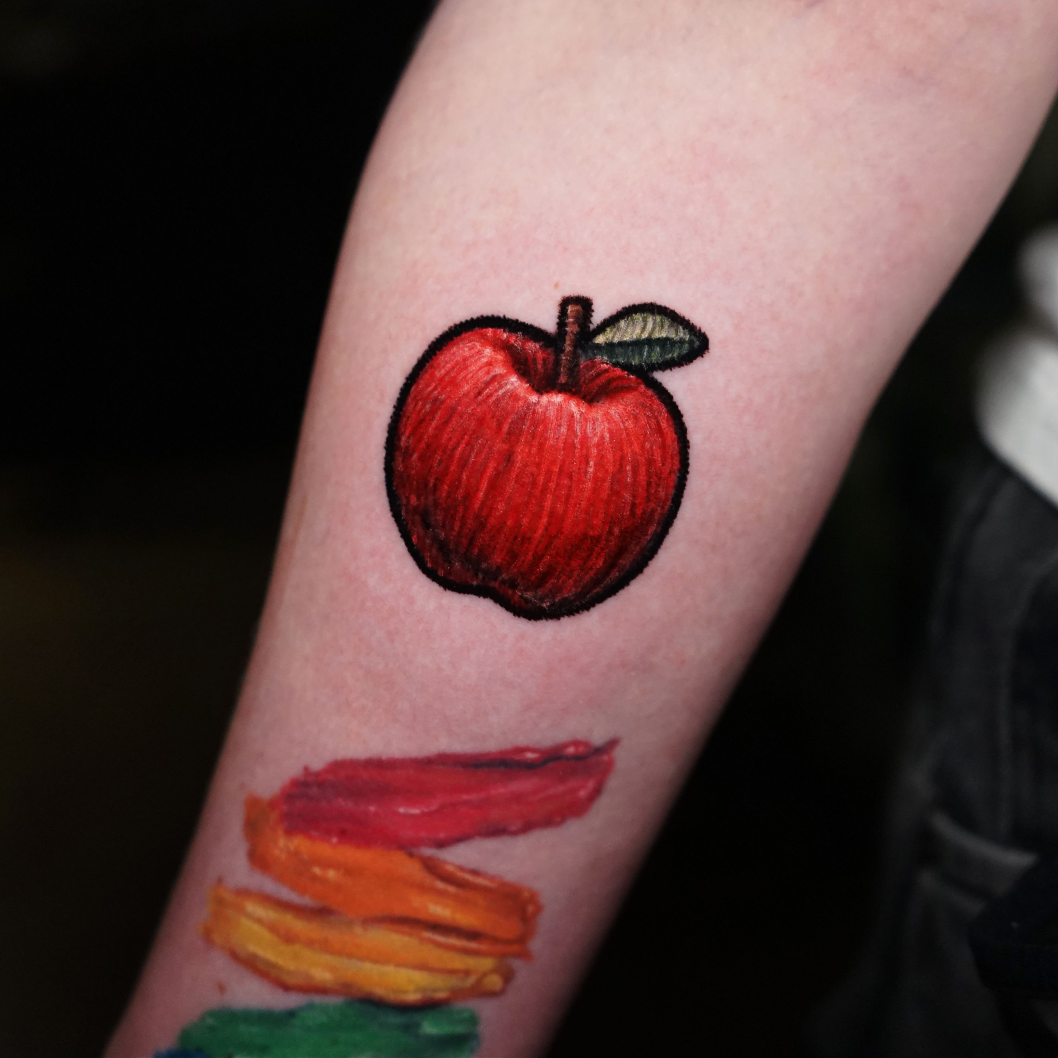 Apple tattoo • Spring tattoo