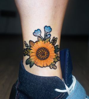 embroidery flower tattoo 
