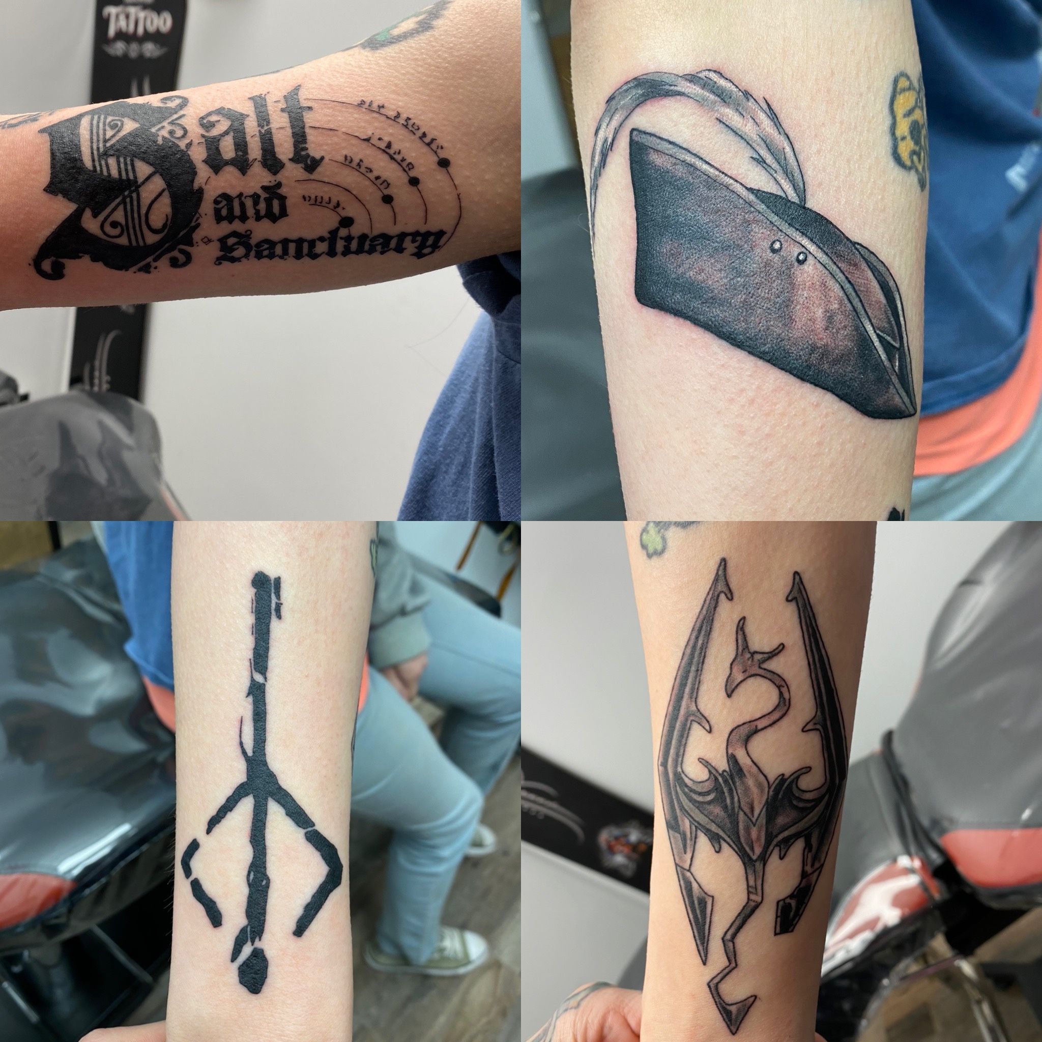 The awesome tattoos of my friend and his girlfriend : r/gaming