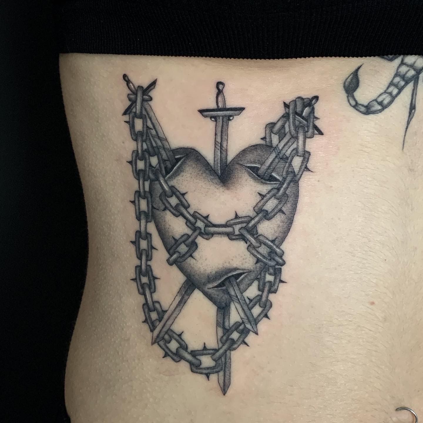 Tattoosday A Tattoo Blog dawn lonsinger and the Three of Swords The  Tattooed Poets Project