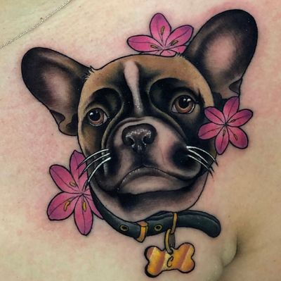 Tattoo by Heather Martin Owens #HeatherMartinOwens #dog #petportrait