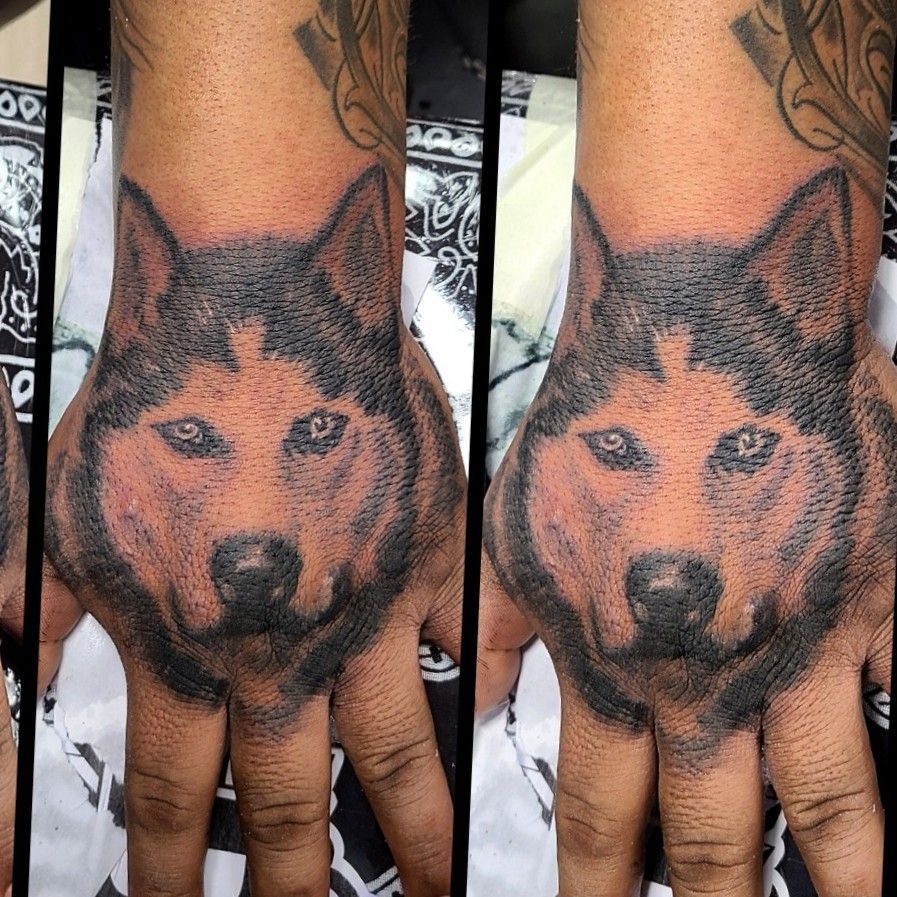 Watercolor Husky Dog Tattoo - Best Tattoo Ideas Gallery