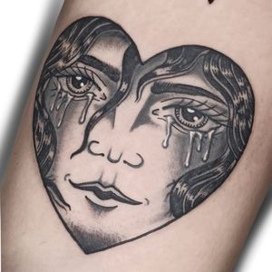 Lady Heart tattoo 