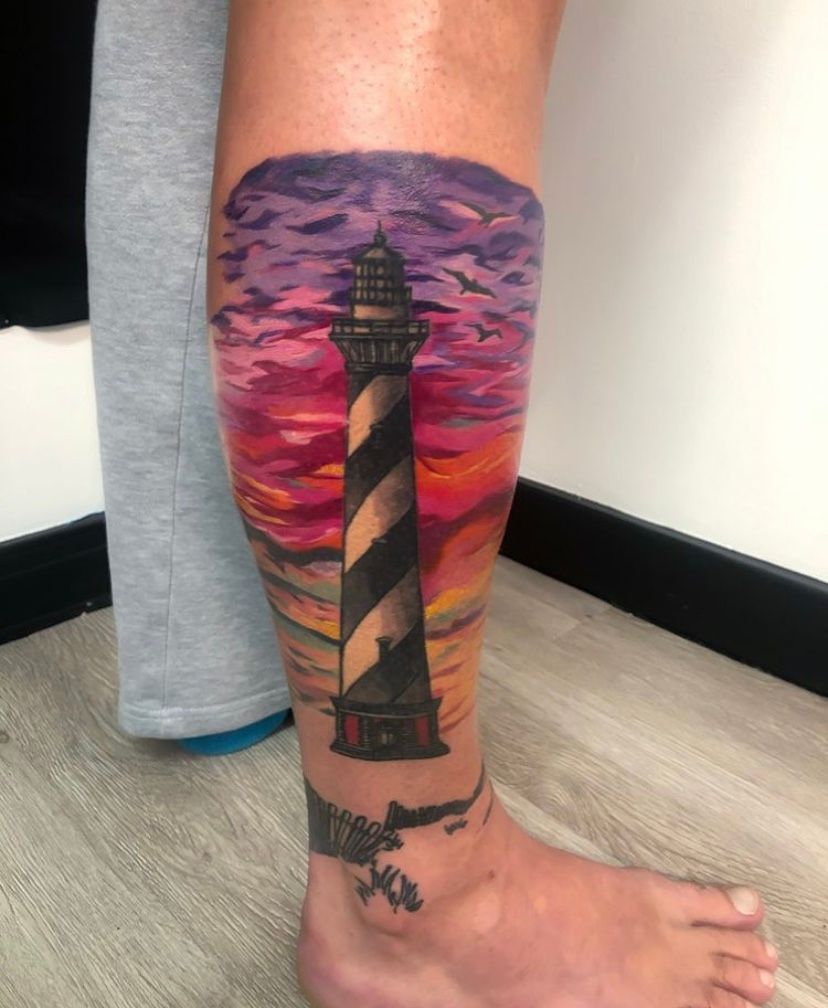 Cape Hatteras Lighthouse  Lighthouse tattoo Tattoos Trendy tattoos