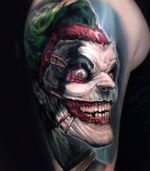 Joker Tattoo #jokertattoo #joker #londontattoo #fantasytattoo #realismtattoo #uktattoo #comictattoo
