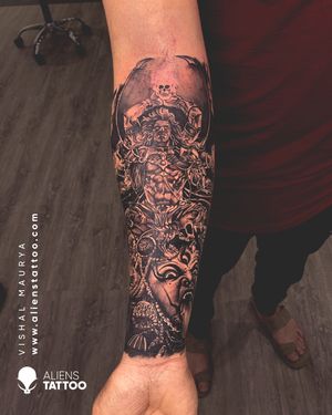 Amazing Kali Maa Tattoo by Vishal Maurya at Aliens Tattoo India.
If you wish to get this religious tattoo visit our website - www.alienstattoo.com 