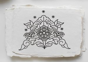 Berber Traditional Flash tattoo design by Rosaz Mary Tattooer #Ornamentaltattoo #Goldendaggertattoobkk