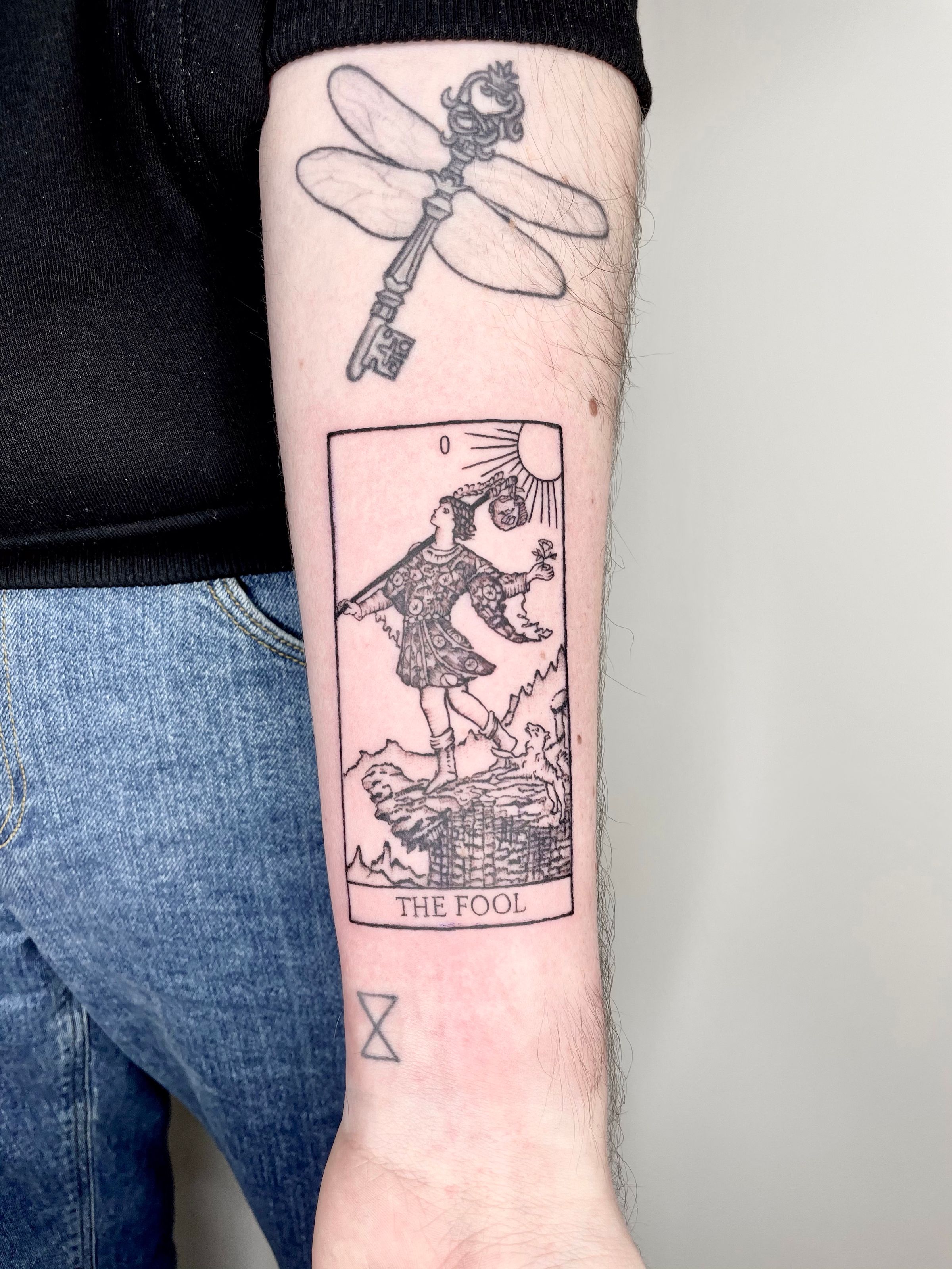 Tattoo uploaded by Claudio Traina • Tarot card the fool • 1539862