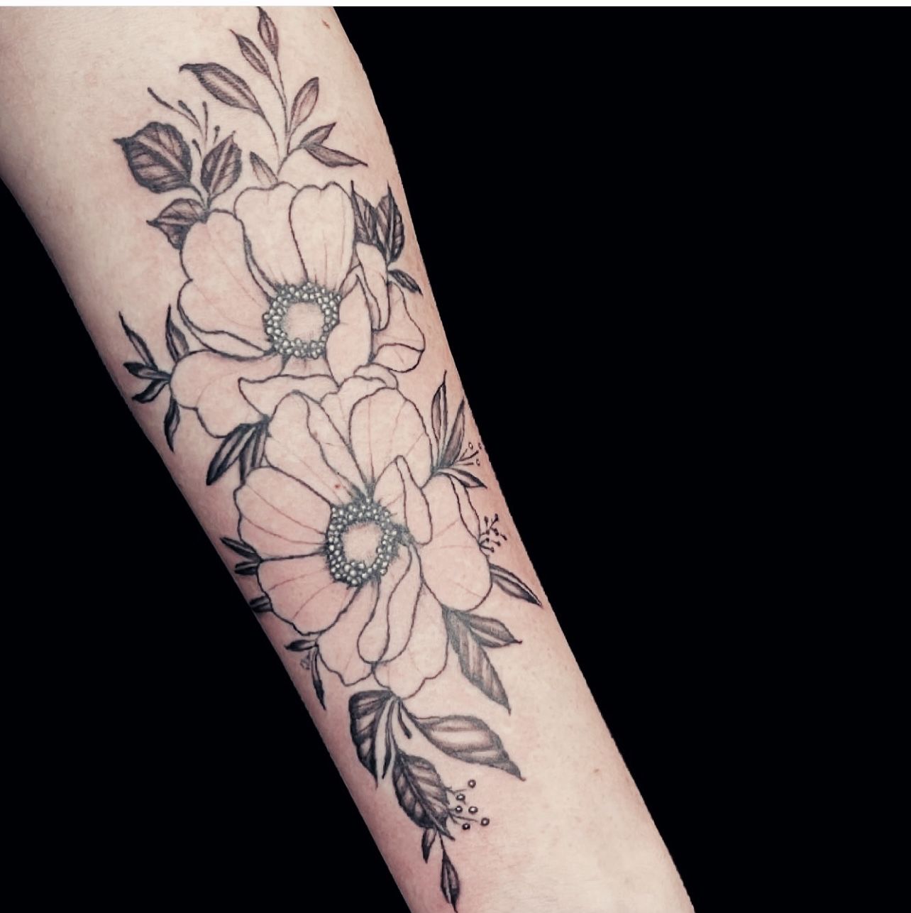 Tattoo uploaded by Surface Tattoo Studio München  Whip Shading Flower  Tattoo  Tattoodo