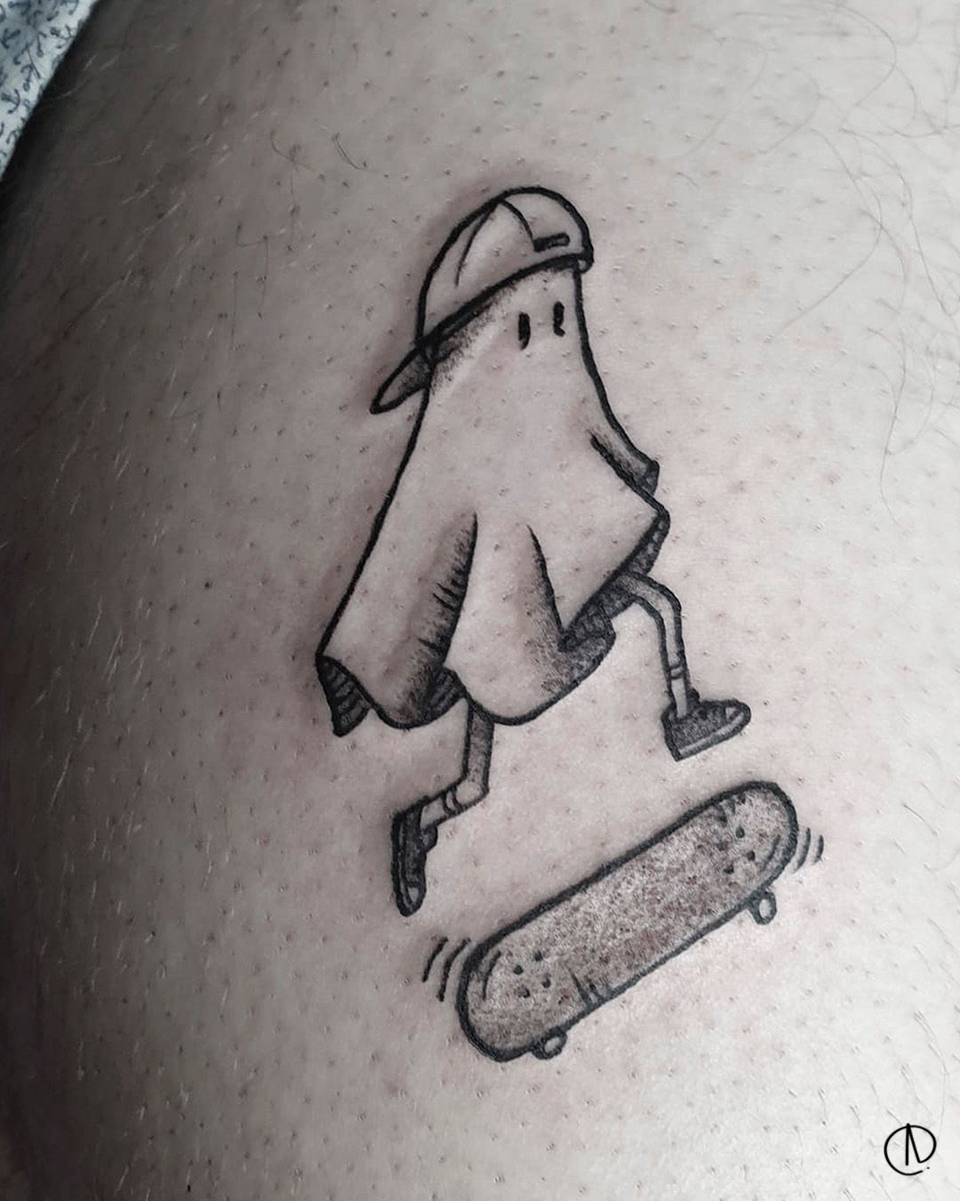 Skateboarding ghost for my bro Im am an aspiring tattoo artistmaybe hand  poke artist Any advice on how to get an apprenticeship  rsticknpokes