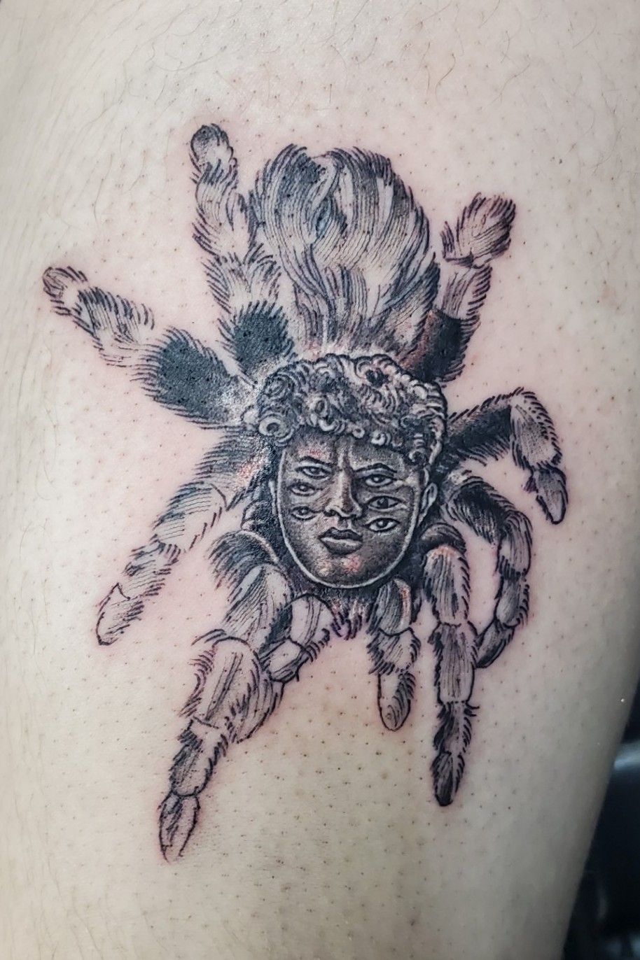 Neo traditional spider tattoo by AntoniettaArnoneArts on DeviantArt