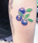 Blueberry color tattoo for my berry lover friends