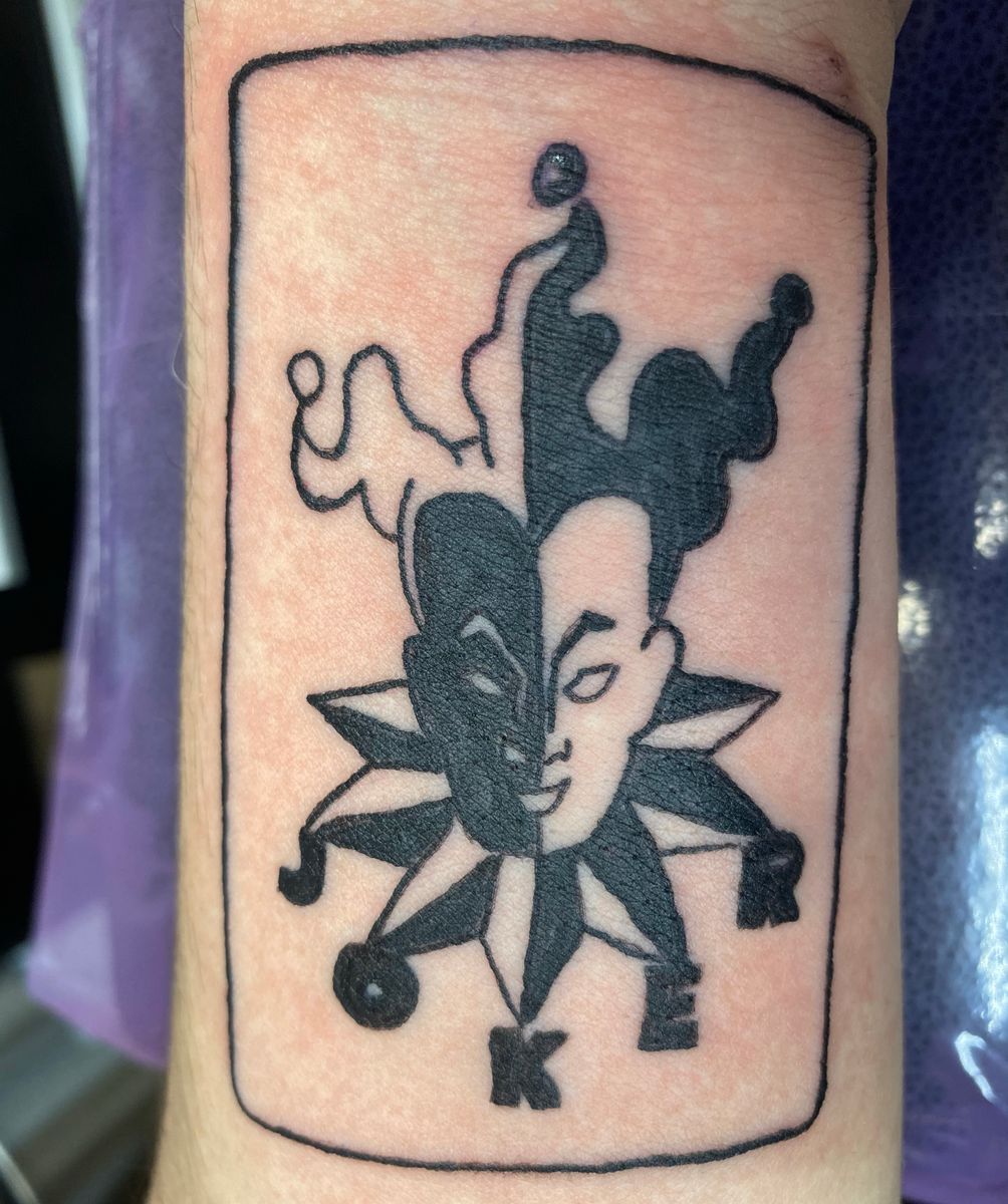 Tattoo Uploaded By Zen Forbes Joker Card Tattoodo