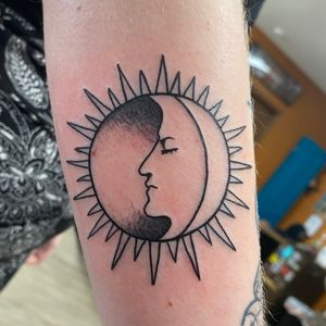 A moon based off of the moon tarot for a sister tattoo! 