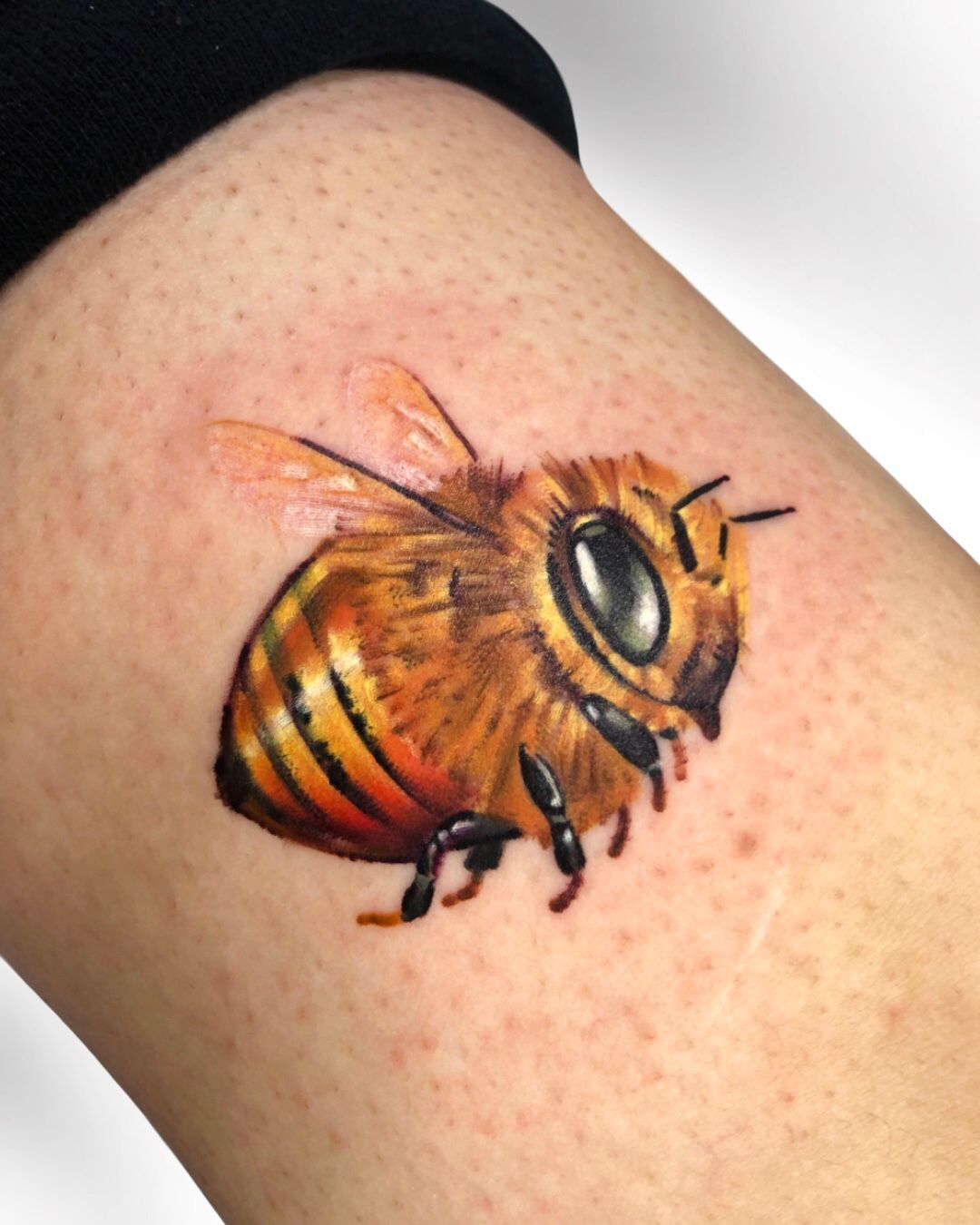 Finally got my beautiful bee done by Lee Humphries paragon Tattoo in hull  So incredibly happy with it   rtattoo