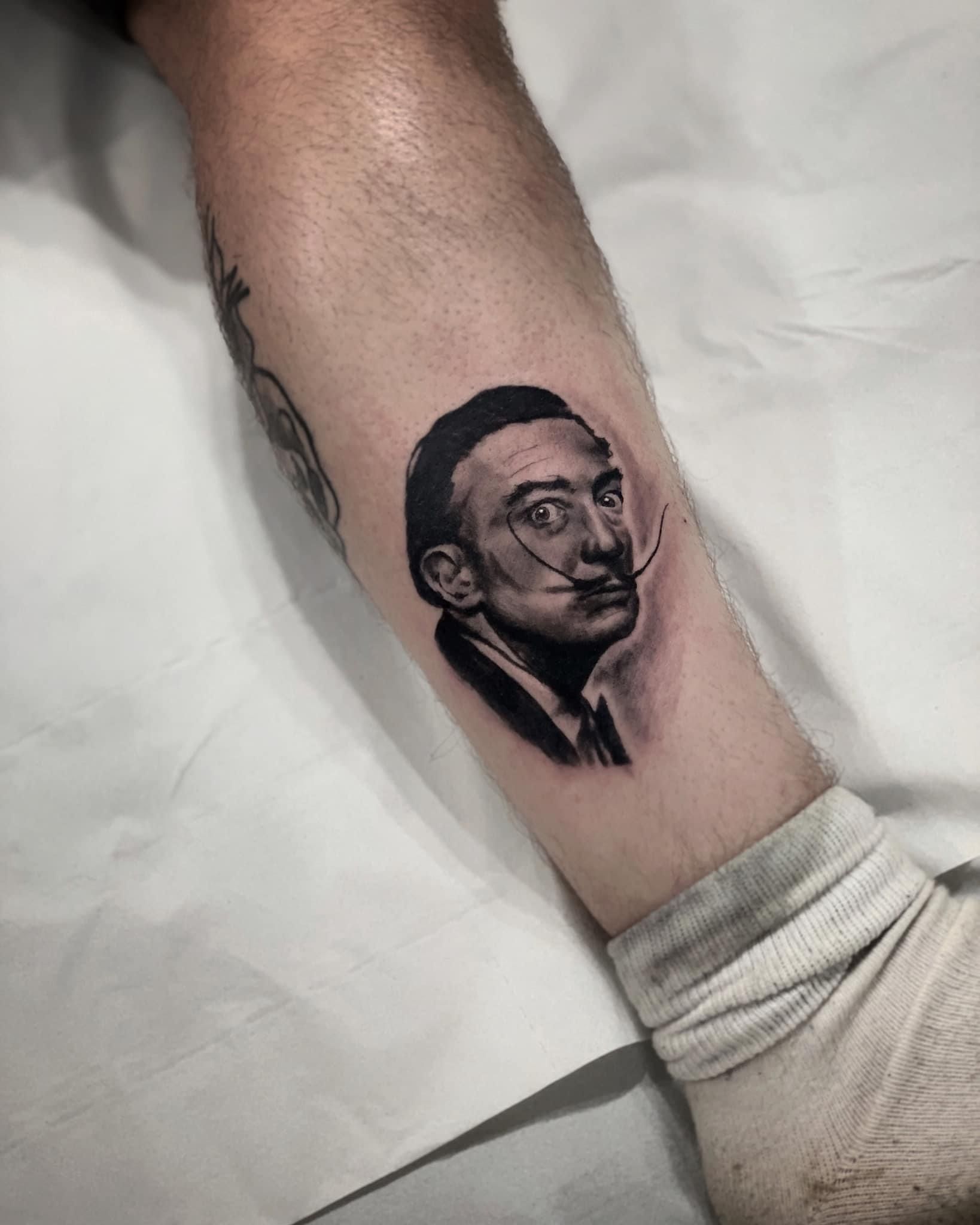 My Salvador Dali sleeve by John Perez tattoos.