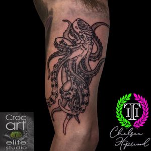 Octopus. 🐙 #tattoo #octopus #octopustattoo #dotwork #dotworktattoo #animaltattoo