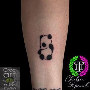 Panda. 🐼 #pandatattoo #tattoo #panda #animaltattoo #cutetattoo #smalltattoo #tinytattoo #linework