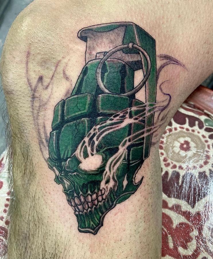 grenade tattoo