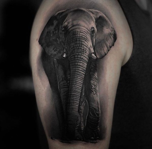 Black and grey tattoo by Robert Hornback