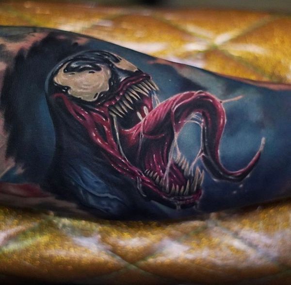 Portrait tattoo by Robert Hornback