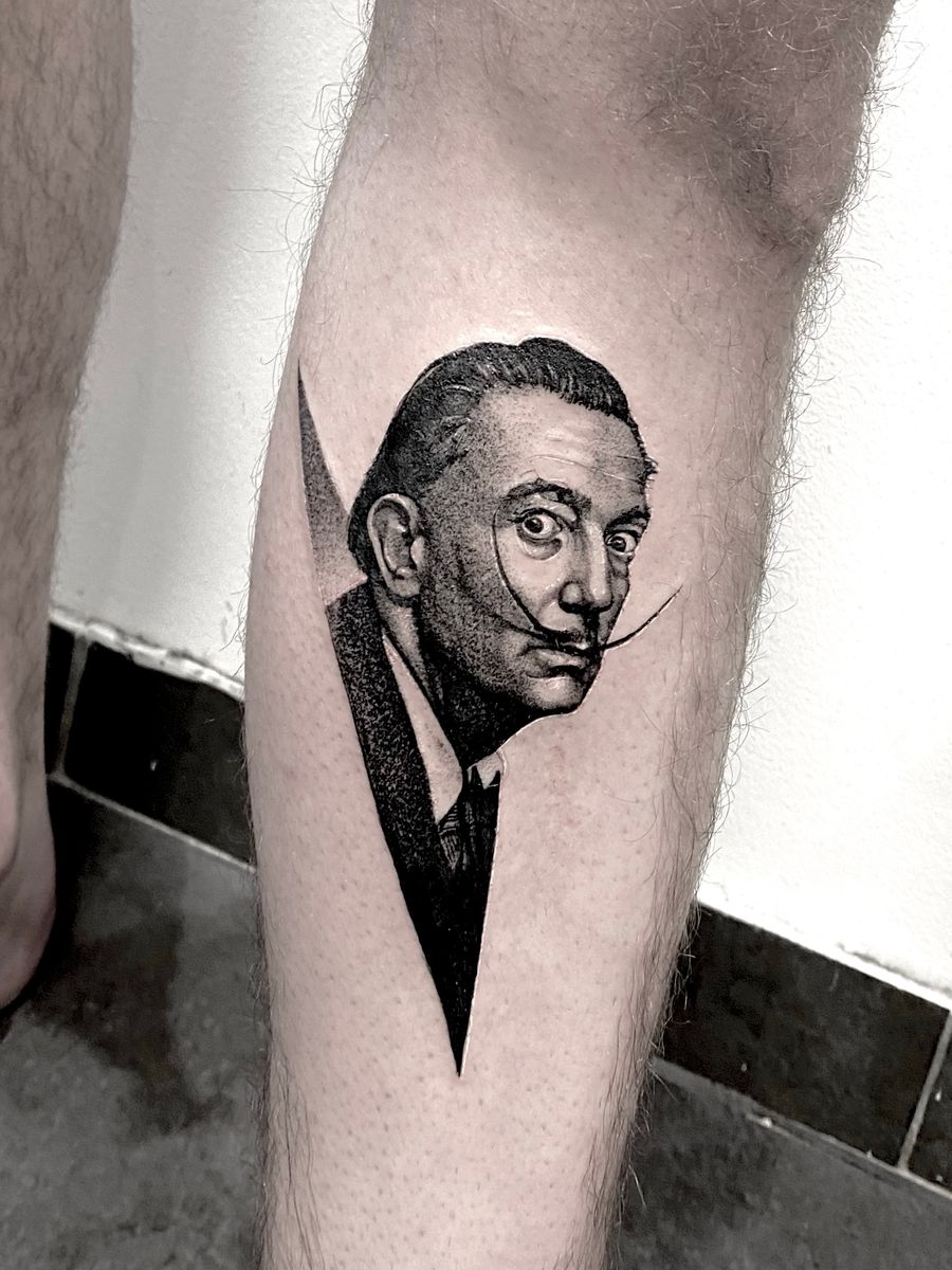 Tattoo uploaded by mathias reichert • Dali portrait realism ...