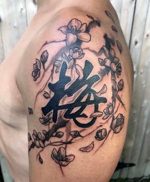 Plum blossom tattoo