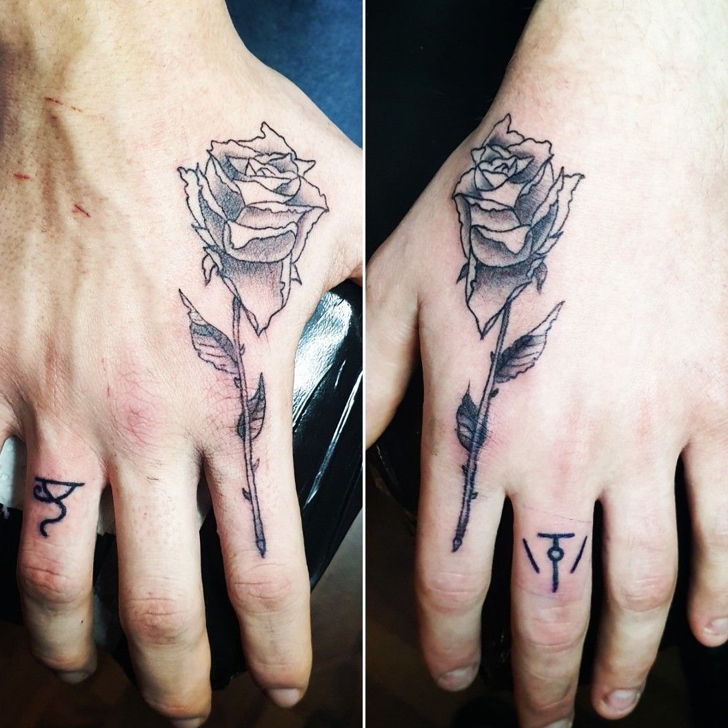 Delicate gothic rose tattoo design  Rose tattoo design Rose drawing tattoo  Black rose tattoos