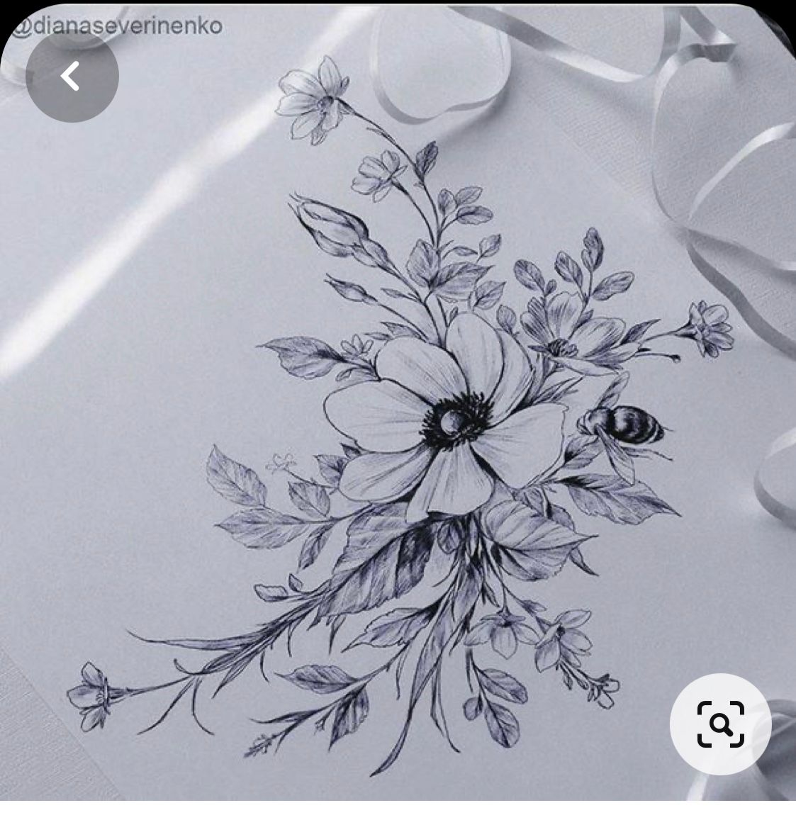 White anemone botanical painting  Meredith Raiford Akins