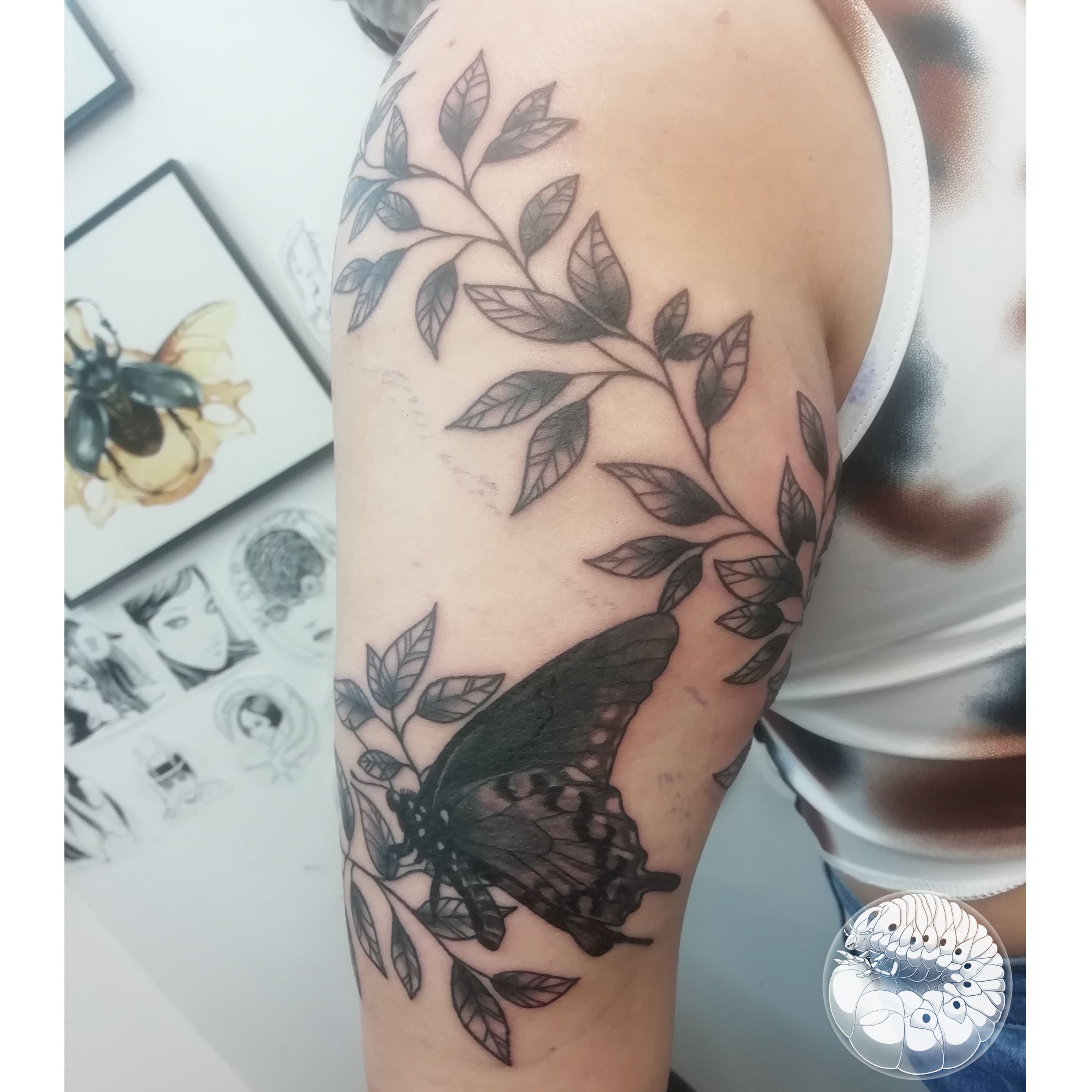 vine tattoo designs on arm