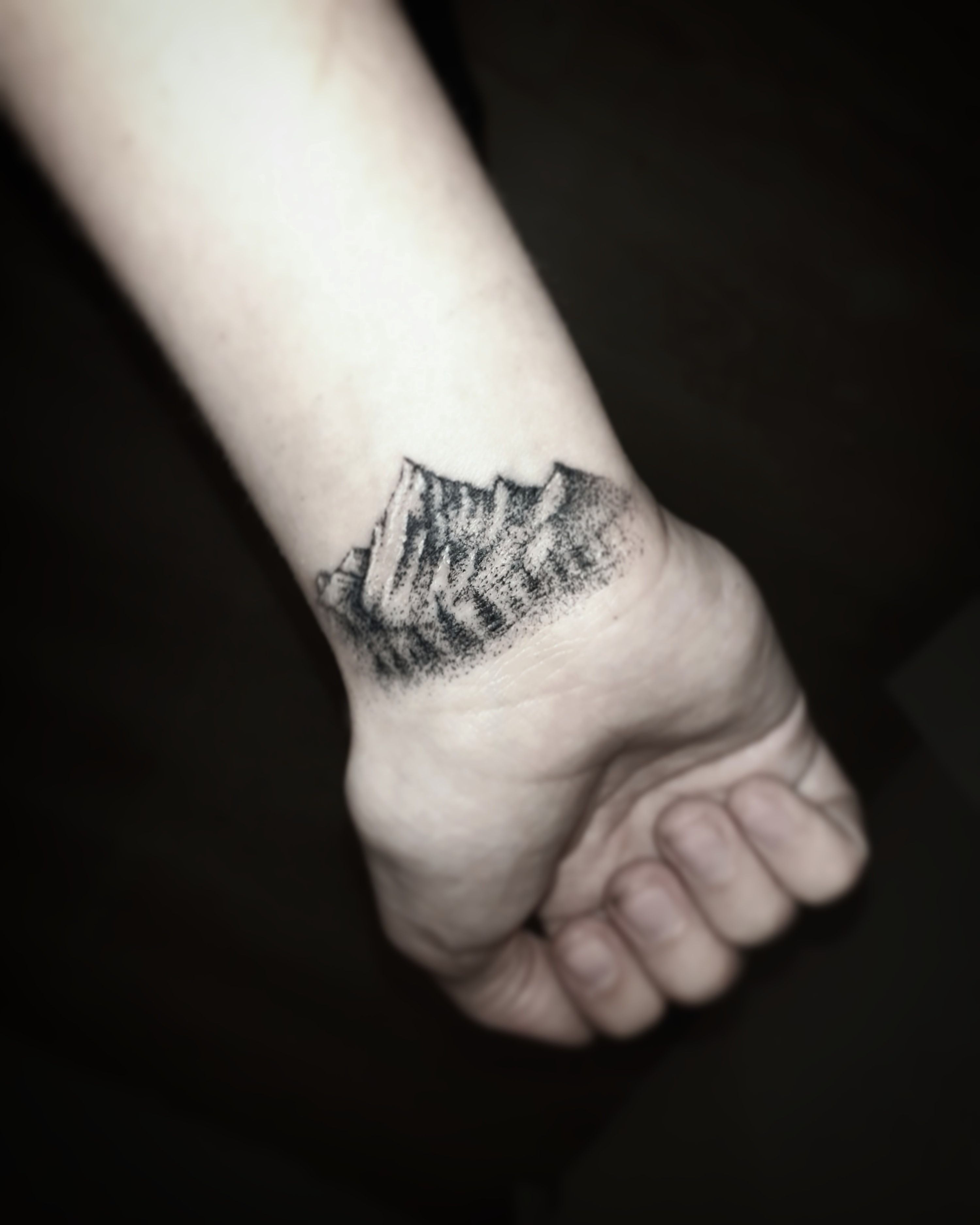 Mountain Tattoo on Wrist
