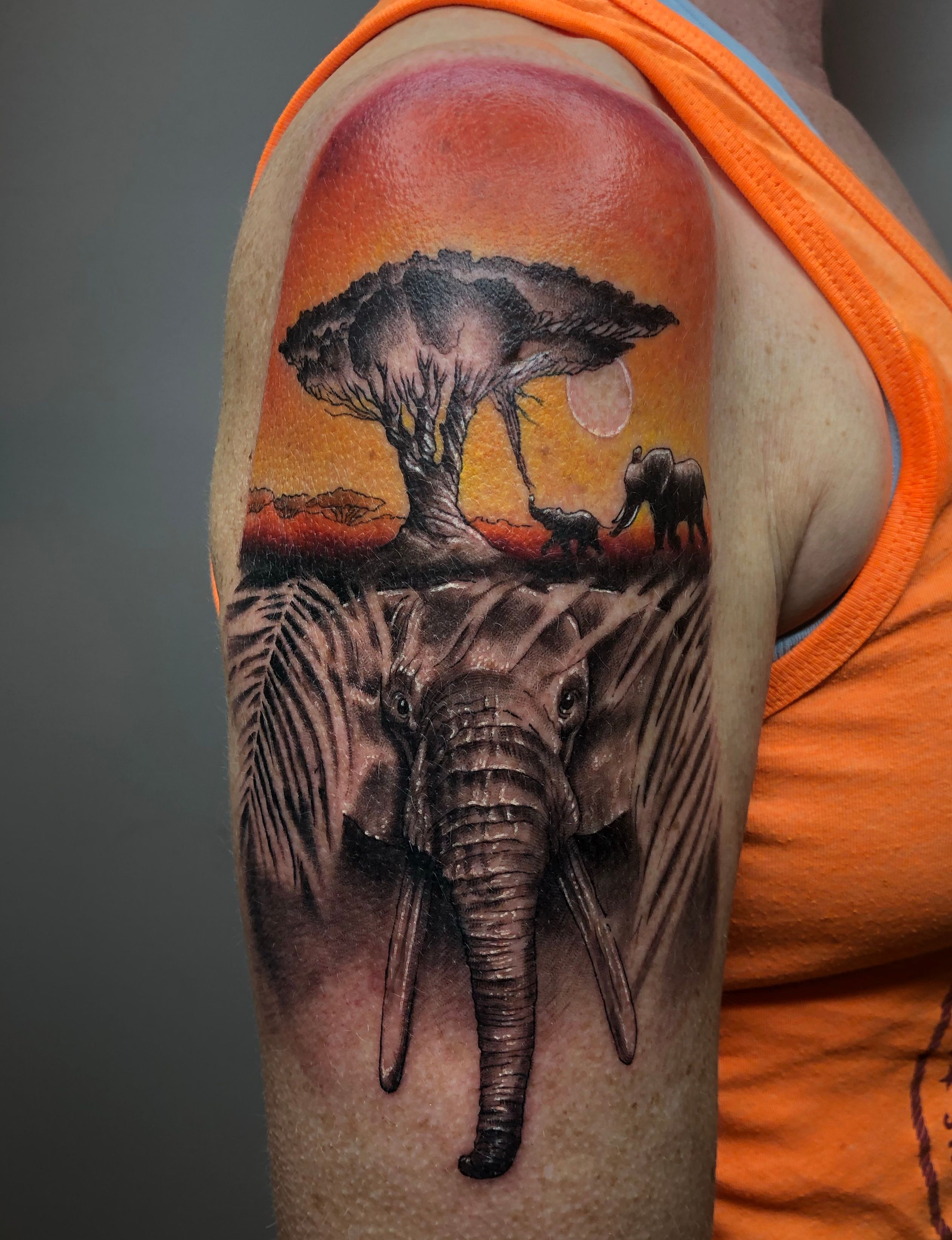 octopus and elephant tattoo - Design of TattoosDesign of Tattoos