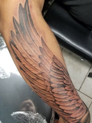 Wing on arm