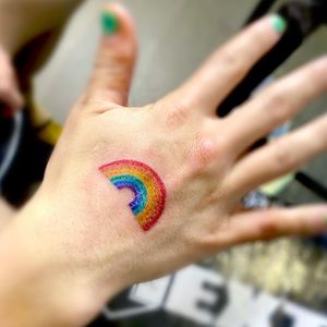 Rainbow tattoo for Brian. 