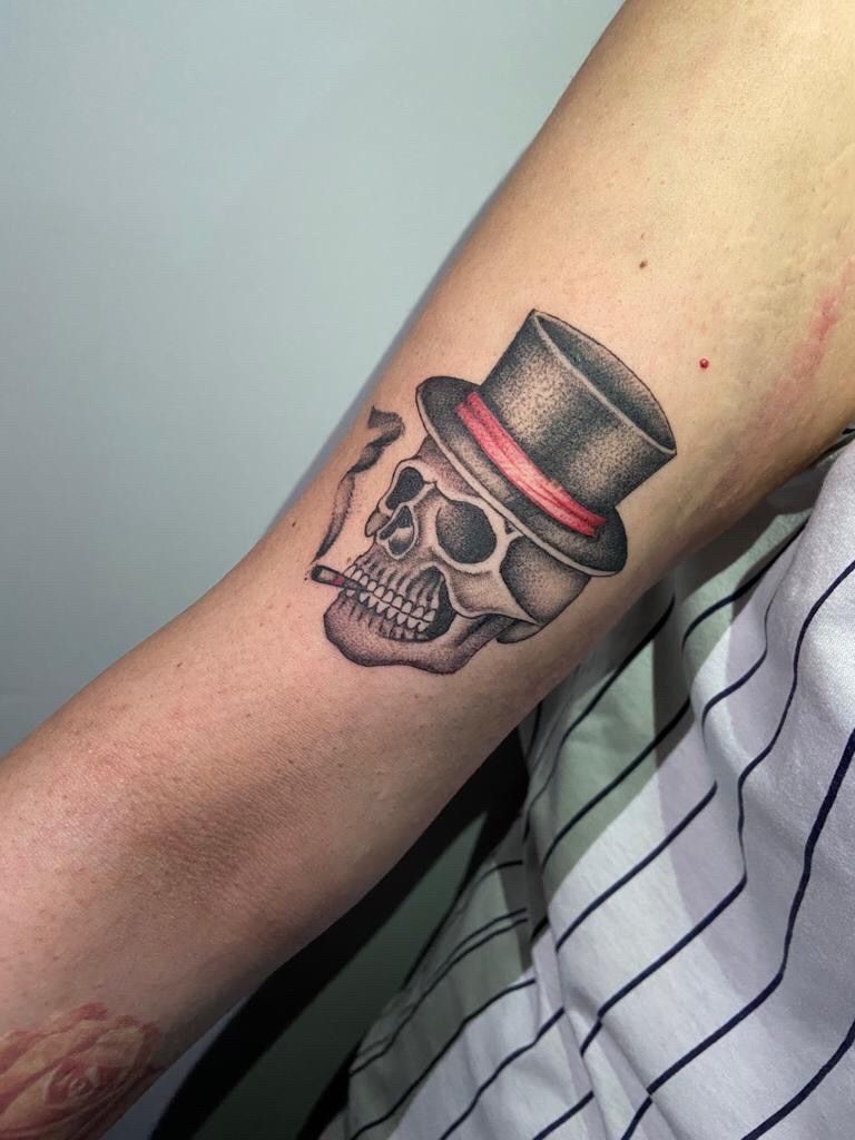 Flash Tattoos | Skull Rose - Floral skull temporary tattoo – The Flash  Tattoo