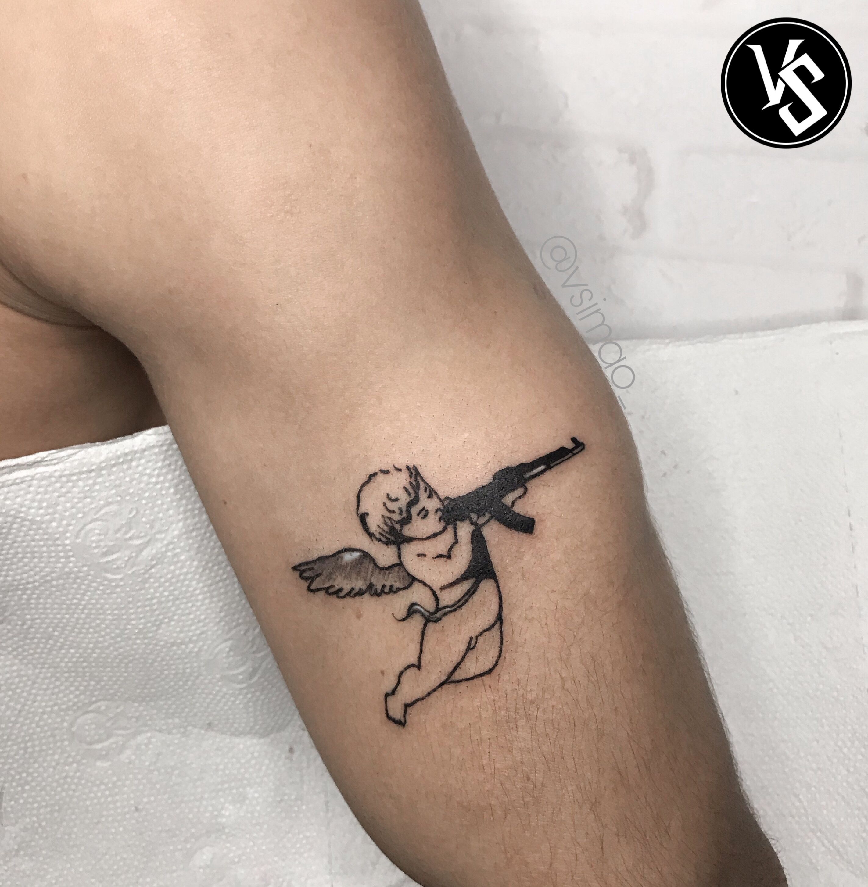 Cupid with a Gun  Creative Fabrica