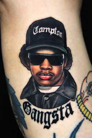 Eazy-E portrait tattoo 