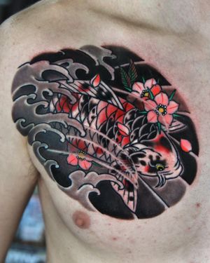 Japanese koi tattoo.