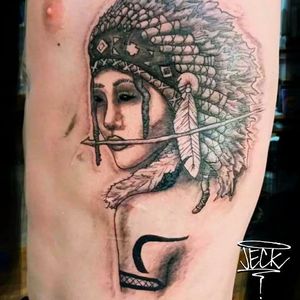 native american indian princess tattoo