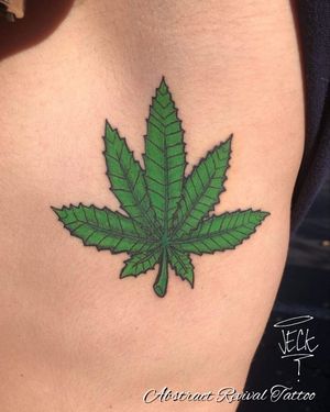 Pot leaf to remember Colorado vacation 