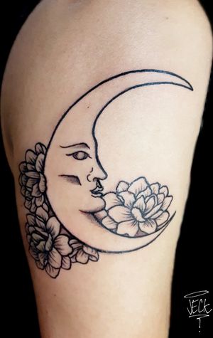 Moon and lotus 